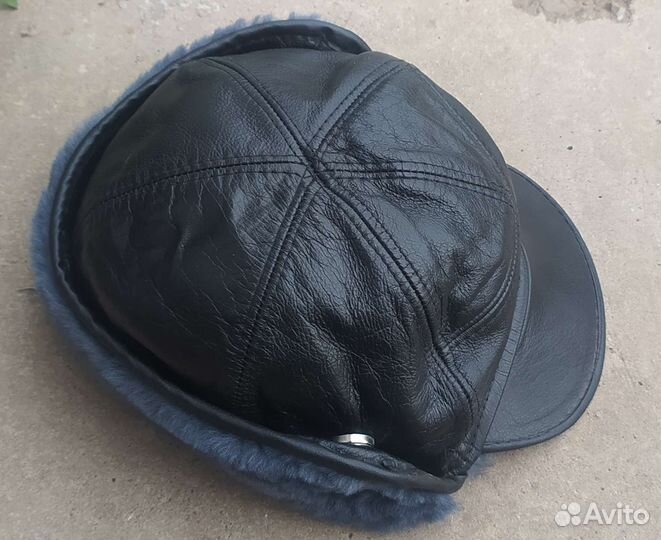 Мужская зимняя шапка с мехом