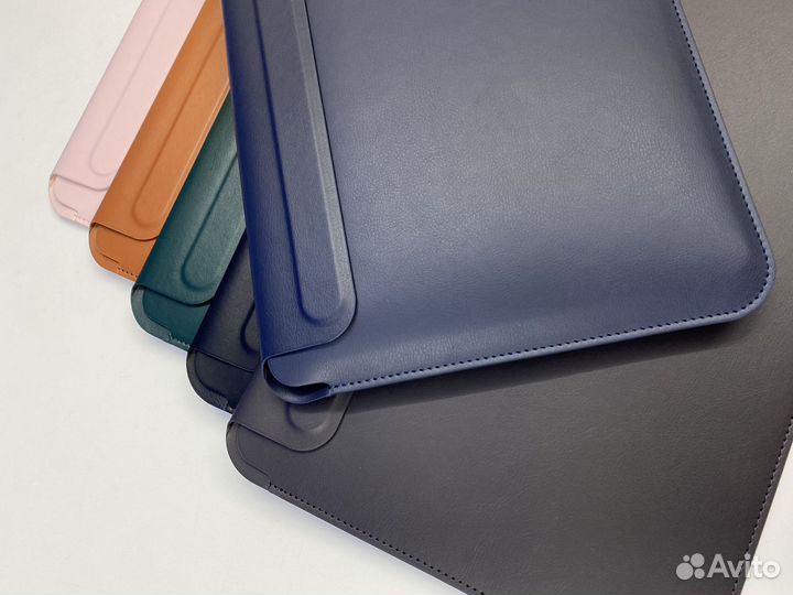 Чехол для MacBook Pro Air 13/14/16 M1/M2 эко кожа