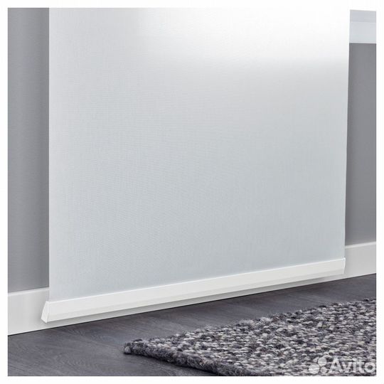 Гардина узкая Улла-стина Икеа и держатель к ней