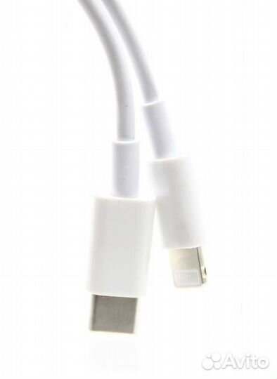 USB Кабель для Apple/iPhone L32, PD30W (кабель для быстрой зарядки) 3A, 1м. Белый