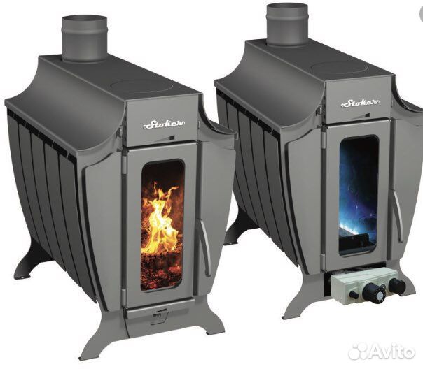 Печь камин с водяным контуром