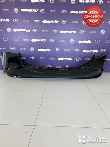 Бампер задний hyundai solaris 2020 черный