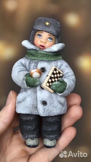 Ватные игрушки на елку