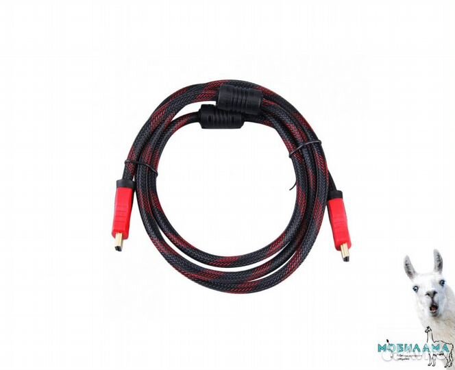 Кабель hdmi-hdmi 3 метра (прочная оплетка)