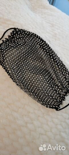 Маска декоративная со стразами