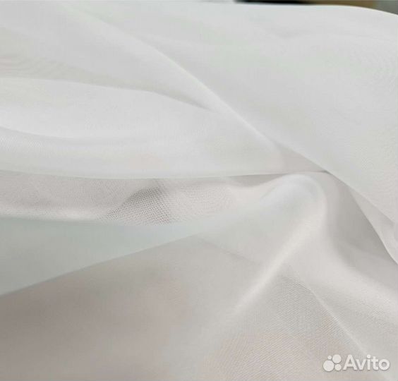 Тюль вуаль белый новый 300*260 см