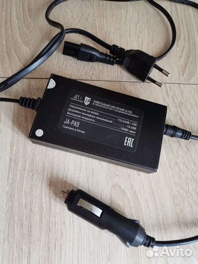 Универсальный блок питания Jet ja-pa9 с прикуриват