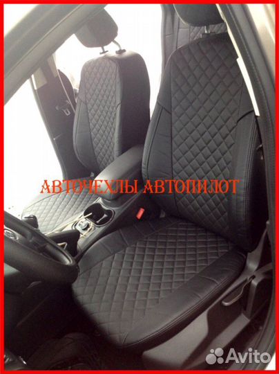 Чехлы Автопилот Ford Focus 3 из экокожи чёрные