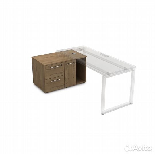 Тумба с двумя ящиками и дверкой 9нт.010