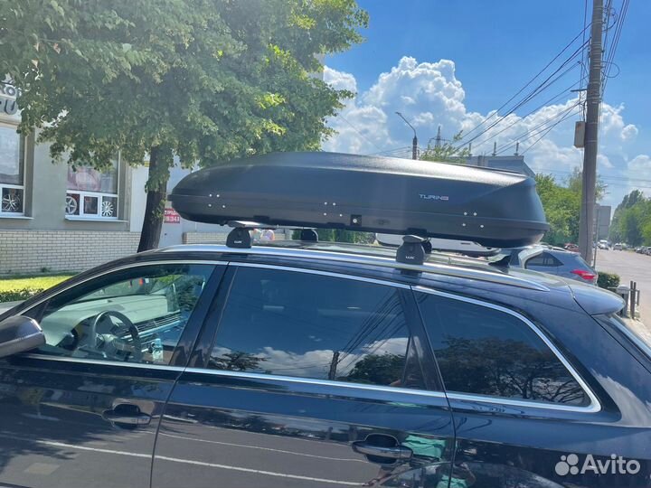 Бокс на крышу Turino Sport 480 черный на Audi Q7