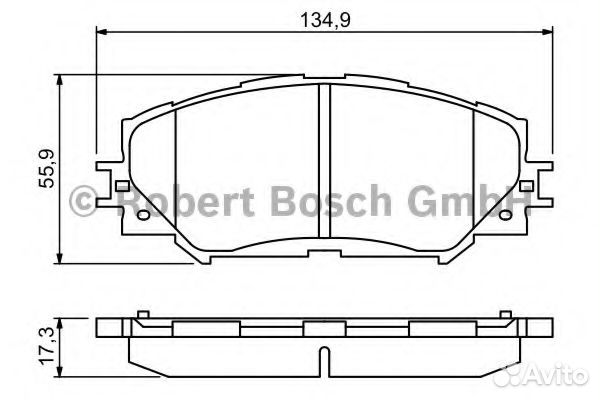 0986494240 Колодки тормозные дисковые перед