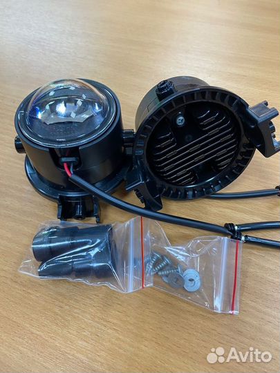 Комплект LED противотуманок на solaris RIO рестайл