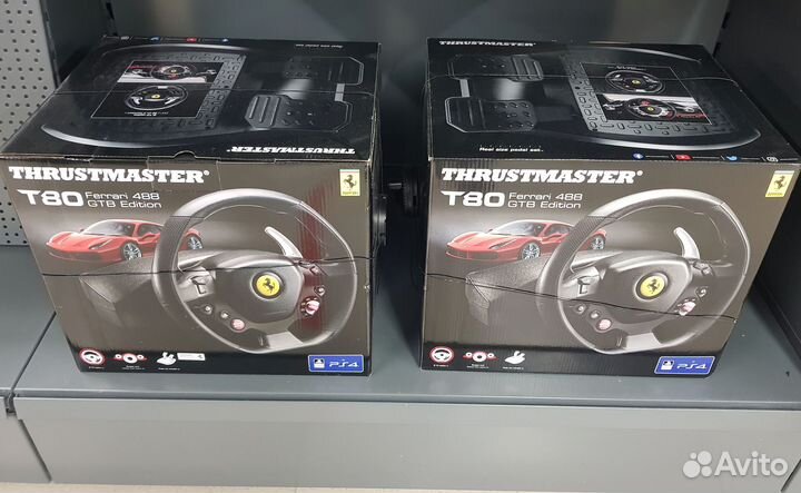 Руль и педали Thrustmaster T80 Ferrari 488 GTB