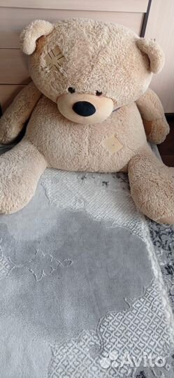 Плюшевый медведь с человеческий рост бу
