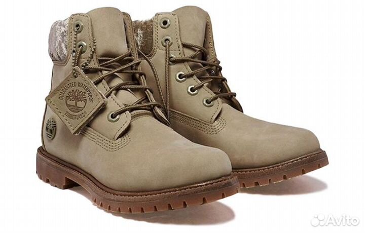 Timberland Women's 6 Inch Premium 'Beige Velvet' (37,5)