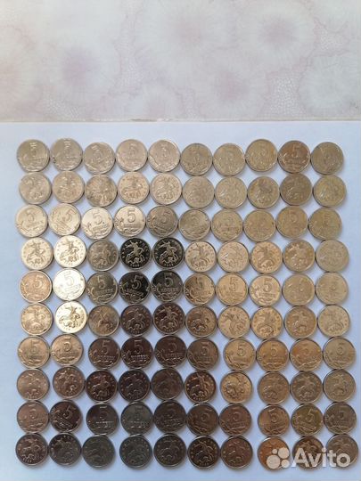 Набор монет 5 копеек