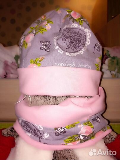 Комплект шапка и снуд на 4-7 лет