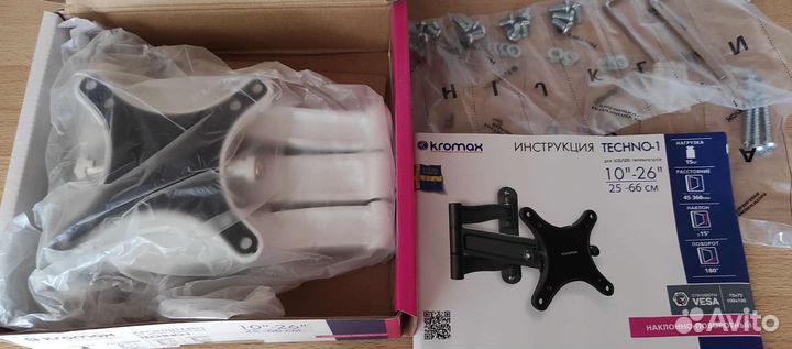 Кронштейн Kromax techno-1 для LCD/LED телевизоров