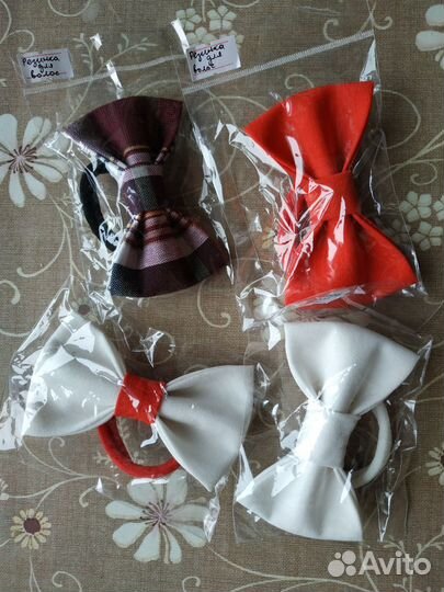 Резинка для волос бабочка галстук