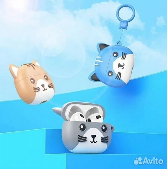 Беспроводные наушники Hoco EW46 TWS + чехол брелок