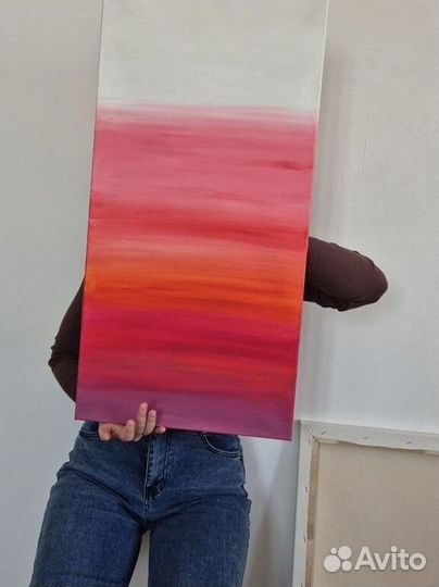 Картина акрилом на холсте большая