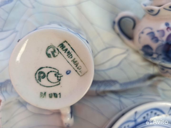 Гжель СССР посуда