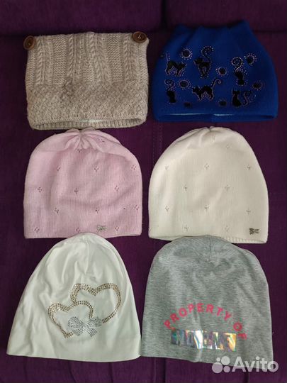 Шапки для девочки 8-10 лет