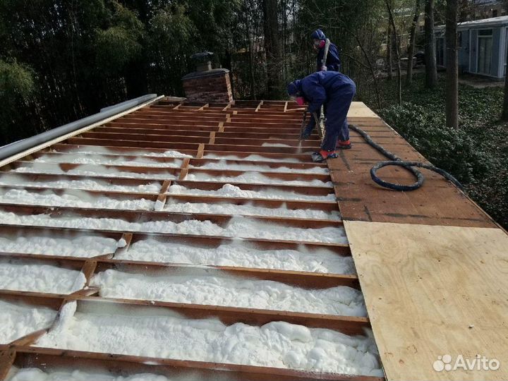 Утепление пенополиуретаном потолка дома