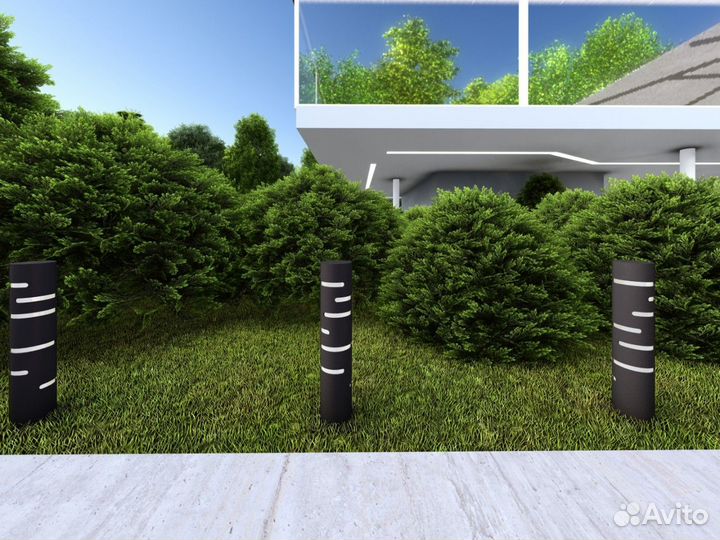 Столб Освещения фонарь садовый уличный