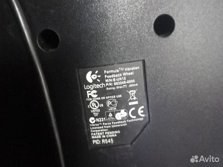 Руль logitech