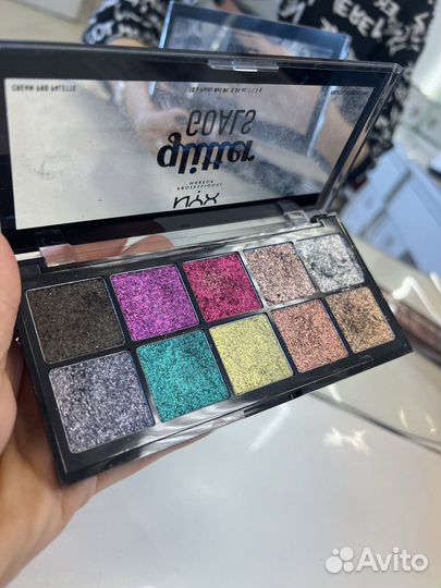 Тени для век глиттер для глаз блестки nyx