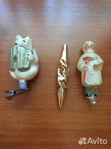 Елочные игрушки СССР на реставрацию