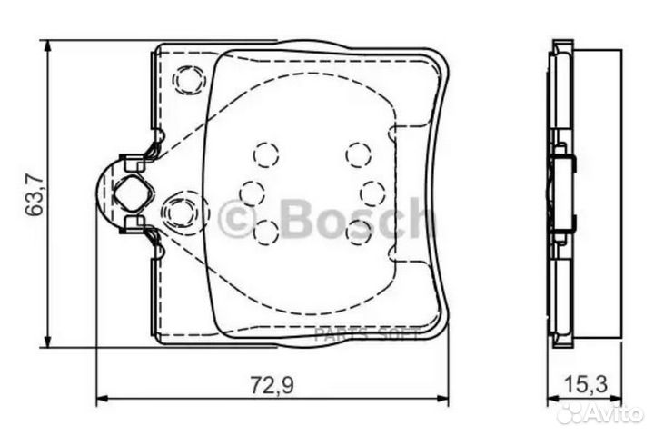 Bosch 0986495080 К-т дисков. тормоз. колодок