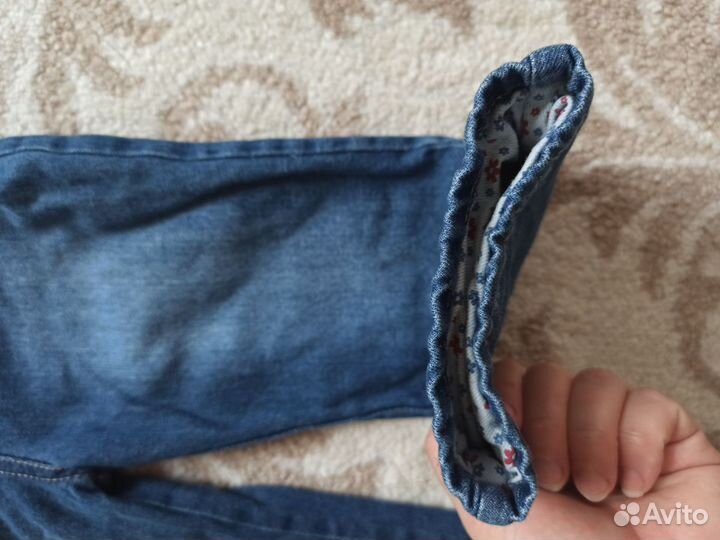 Джинсовый комбинезон на подкладе р.92