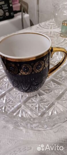 Кружка кобальт, Довбышевский фарфоровый завод СССР