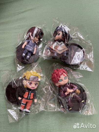 Фигурки аниме Наруто: Гаара, Саске, Итачи, Наруто