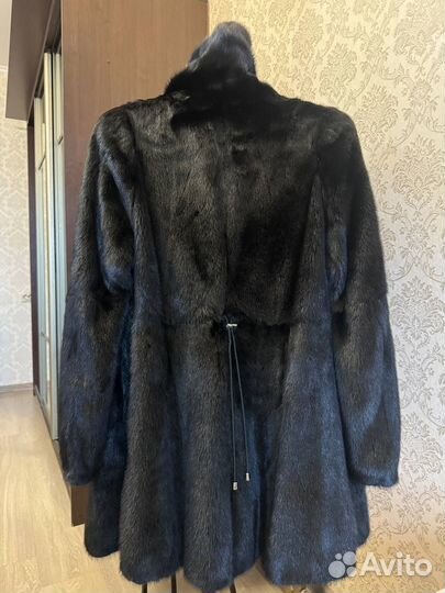 Шуба норковая 42 44 черная