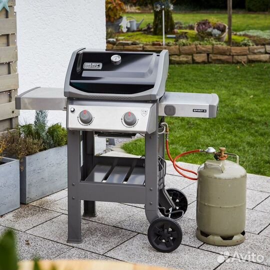 Газовый гриль Weber Spirit II E-210 GBS черный