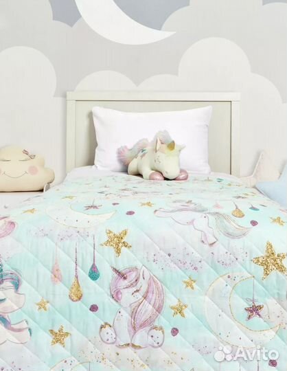 Покрывало стеганое для девочки 1.5 спальное новое