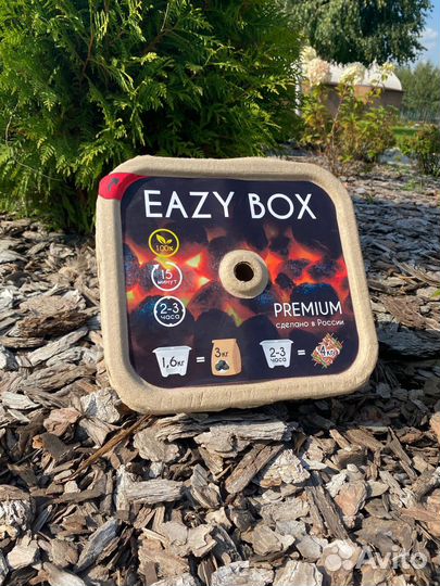 Eazy Box, угольные брикеты в стартере