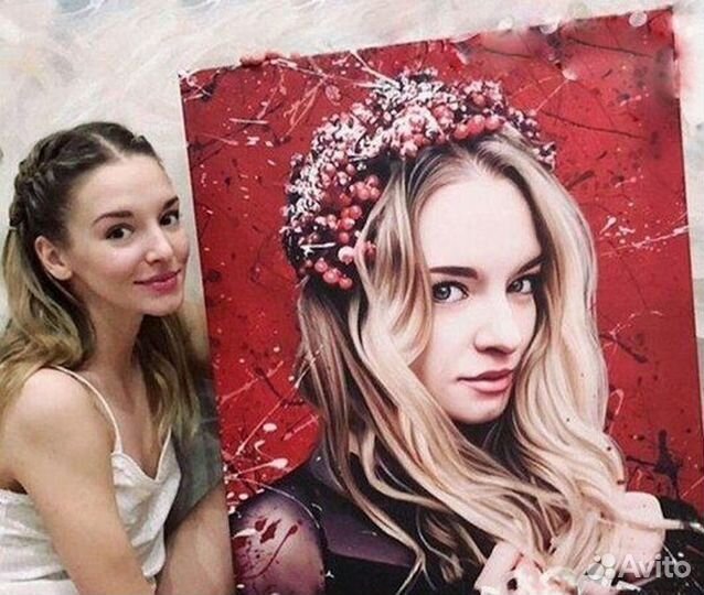 Портрет на холсте по фото в Южноуральске