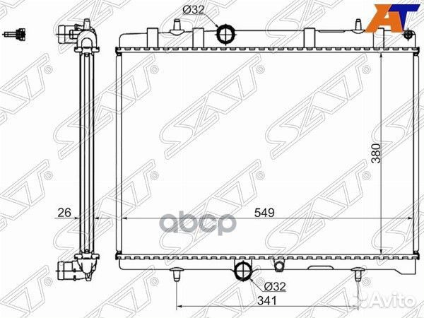 Радиатор Citroen Berlingo 08-22 / C4 04- / C4 P