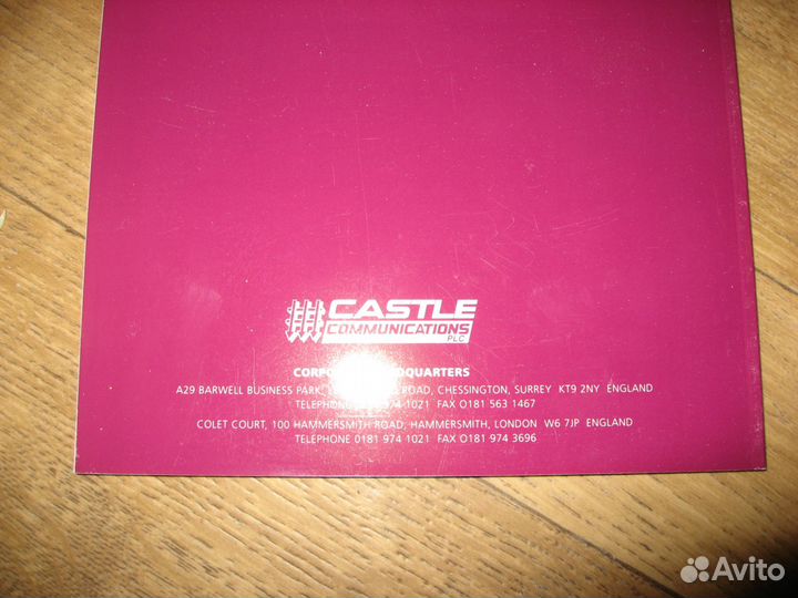 Каталог фирмы Castle records 1996