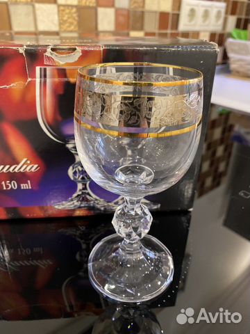 Фужеры bohemia новые 6 шт/150 мл