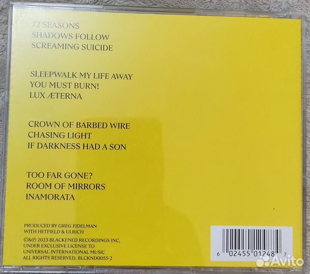 CD диски Metallica 2023, Pink Floyd, Depeche mode