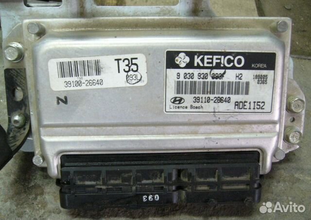 Блок управления двигателя на hyundai accent