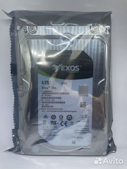 Внутренний жесткий диск Seagate Exos 7E8 HDD 4 Тб