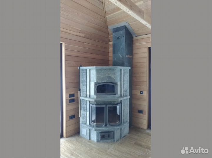 Печь камин теплонакопительная