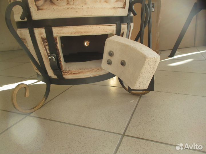 Тандыр из шамотной глины 