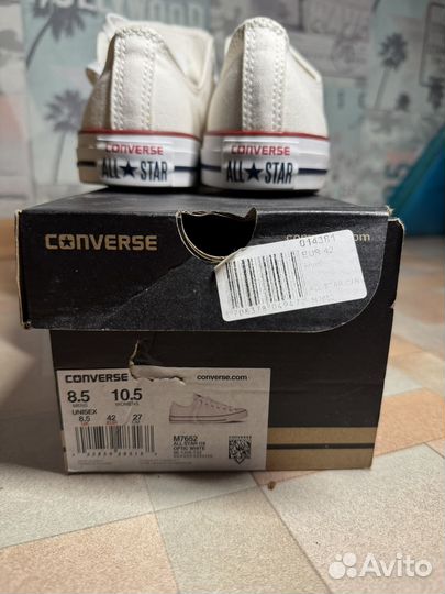 Кеды converse белые